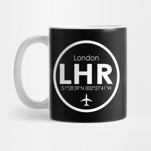 LHR, London Heathrow Airport, England Mug